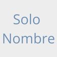 Solo nombre